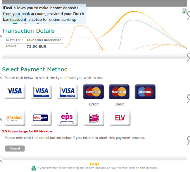 Payment Page SagePay